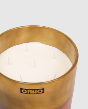 Onno Свічка Art Romy L з ароматом Cashmere Wood в скляному свічнику ON814CW