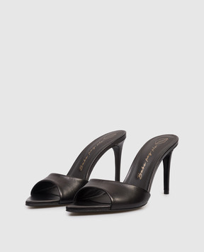 Babe Pay Pls Шкіряні мюлі чорного кольору 205804KO