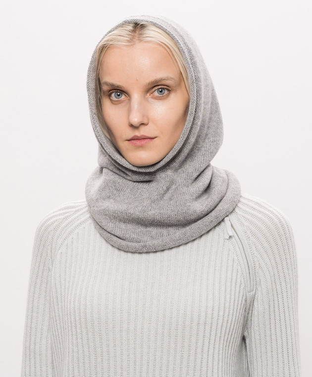 Allude Сірий капор з кашеміру 26511225 зображення 2