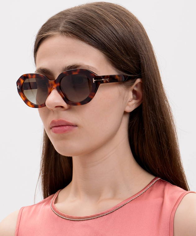 Tom Ford Коричневые солнцезащитные очки MERYL FT1341 изображение 2