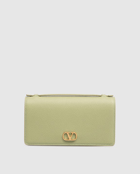 Valentino Зелений шкіряний клатч 9W2P0AU1SNP