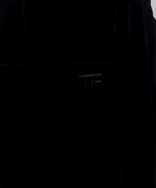 Tom Ford Черные велюровые штаны PAJ180JEX154 изображение 5