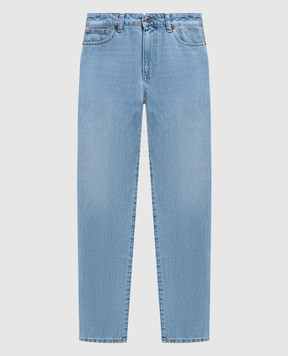 Solotre Голубые джинсы с логотип патч M1AB0136