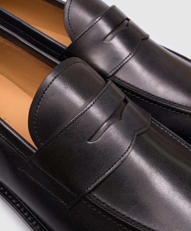 Kiton Чорні лофери USSA508N00100 зображення 5