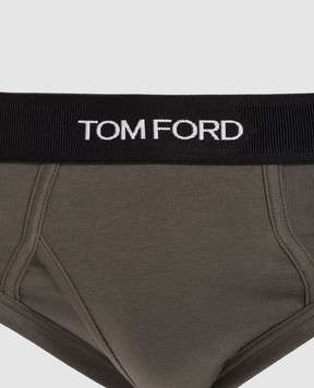 Tom Ford Труси-бріфи кольору хакі T4LC11040ВЛ26