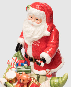 Fitz&Floyd Музична статуетка Санта-Клауса з ельфом 25015