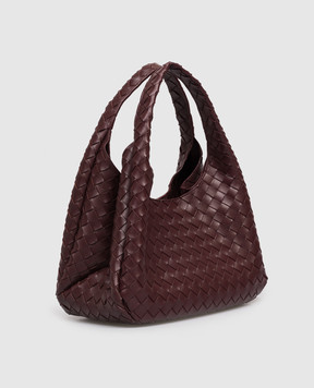 Bottega Veneta Бордовая кожаная сумка Campana 844249V4SC0