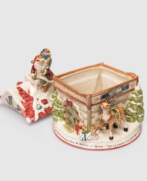 Fitz&Floyd Керамічна ємність для печива Святковий будиночок 18232