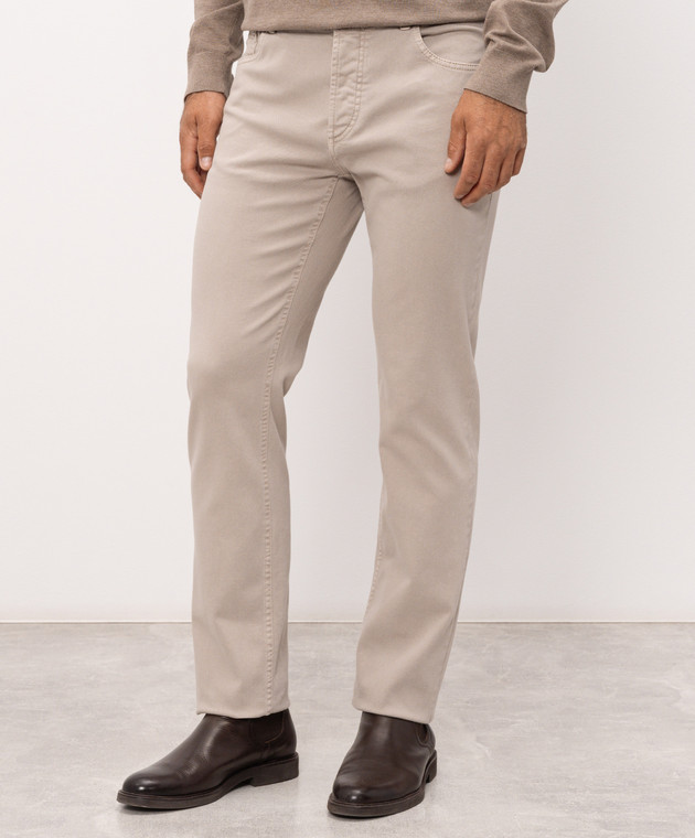 Brunello Cucinelli Сірі джинси з емблемою M277PB3210 зображення 3