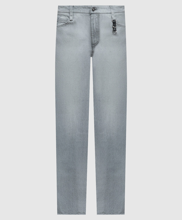 Ermanno Scervino Сірі джинси з патчем логотипа D497P301CBGFV