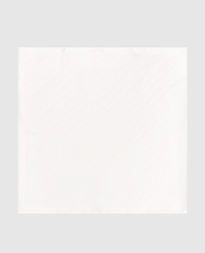 Brunello Cucinelli Платок-паше из шелка цвета айвори MI8740091