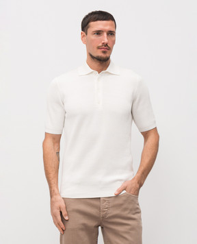 Brunello Cucinelli Белое поло M29400025