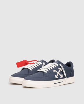 Off-White Сині кросівки Vulcanized OMIA293S26FAB001