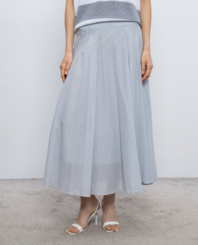Peserico Сіра спідниця міді P05150L100481