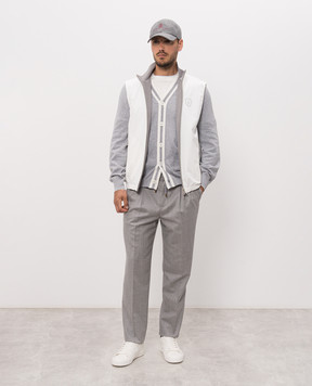 Brunello Cucinelli Двосторонній жилет з принтом емблеми MM49A7460F