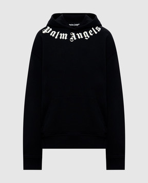 Palm Angels Черные худи с надписью PAMBB003FL001w