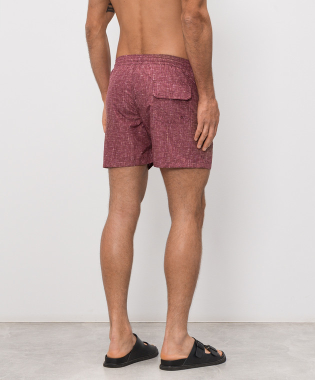 ISAIA Бордовые шорты для плавания COSI19BW254 изображение 3