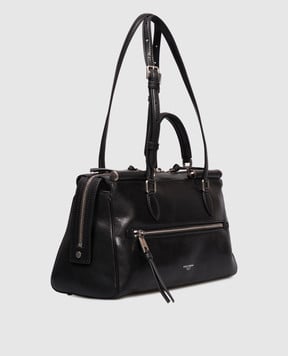 Dolce&Gabbana Черная кожаная сумка Vittoria с логотипом BB7844AW118
