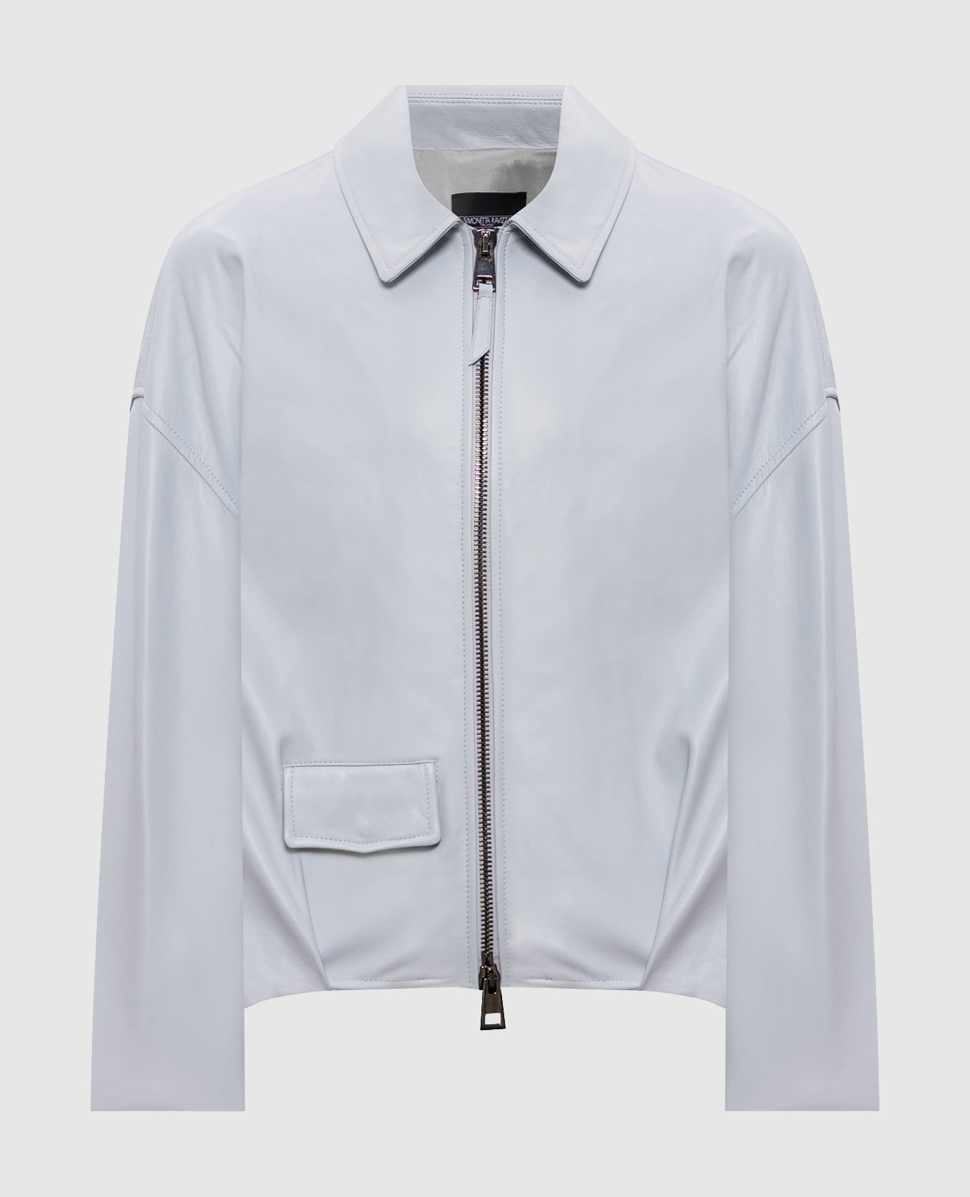 Голубая кожаная куртка Presty