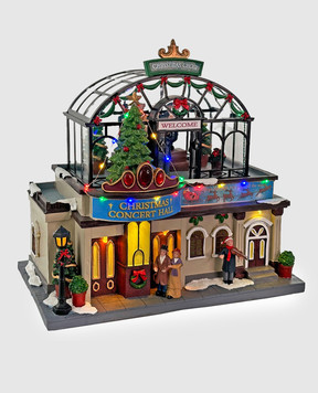 Shishi Декоративний різдвяний будиночок Concert Hall з підсвічуванням 68121