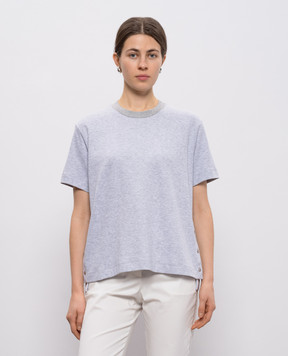 Peserico Серая меланжевая футболка A06369J005635