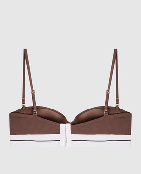 Palm Angels Коричневый лиф PLA1UWTP05SI