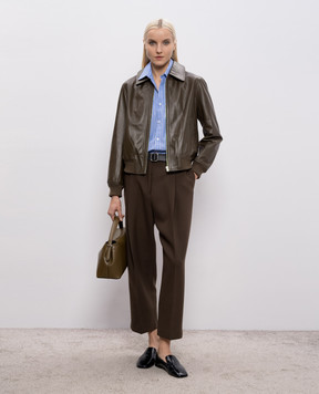 Toteme Коричневые брюки с шерстью 251WRB0254FB0061