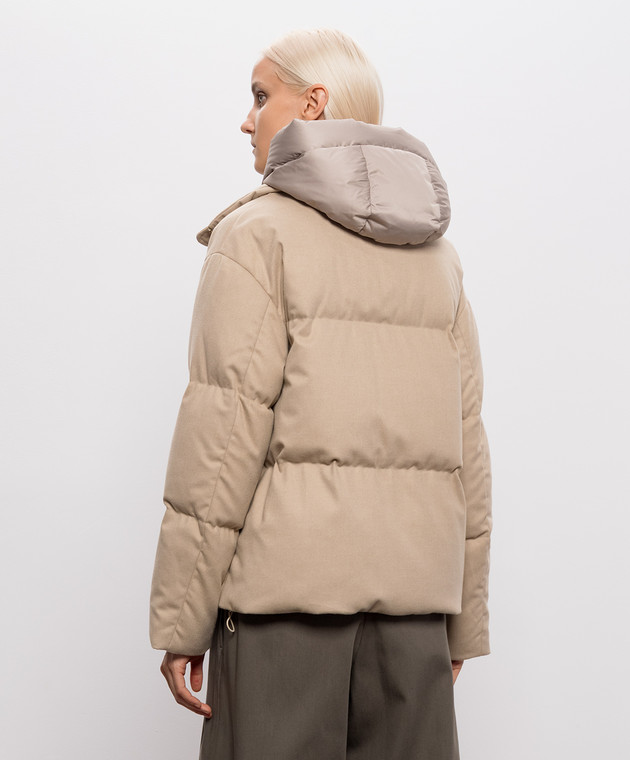 Be Florence Бежева пухова куртка EM2656B зображення 4