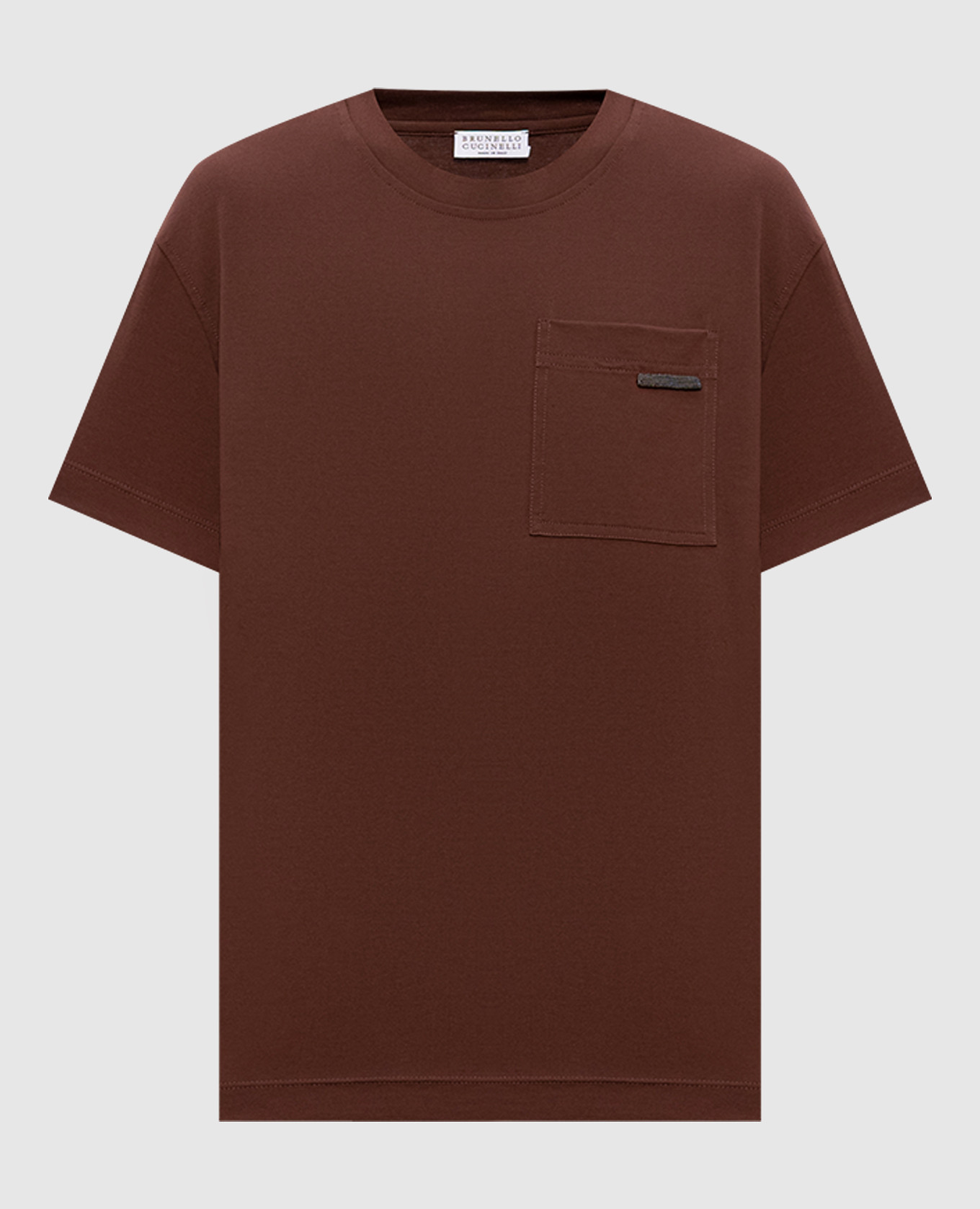 Коричневая футболка