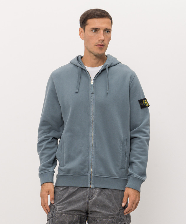 Stone Island Блакитна спортивна куртка L2S156100067S0A20 зображення 3