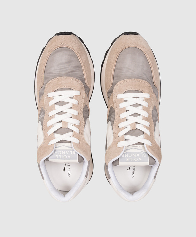 Voile Blanche Бежевые комбинированные кроссовки Paris Race 0012018546014D48 изображение 4