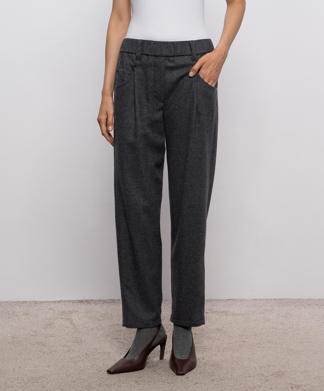 Brunello Cucinelli Сірі штани MB162P8417 зображення 3