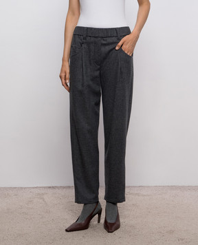 Brunello Cucinelli Серые брюки MB162P8417