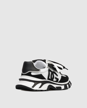 Dolce&Gabbana Чорні комбіновані кросівки Country Road CS2403A0208