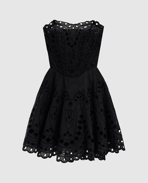 Charo Ruiz Черное платье мини Bail 263601