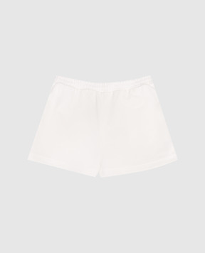 Palm Angels Дитячі білі шорти з принтом логотипа PGCL001S26FAB001