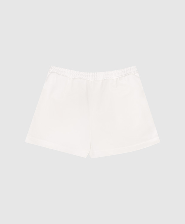 Palm Angels Дитячі білі шорти з принтом логотипа PGCL001S26FAB001 зображення 2
