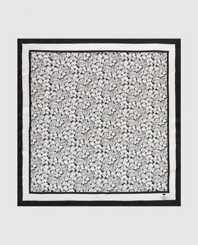 Max Mara Weekend Белый платок ONESTO из шелка в цветочный принт WKAONESTO