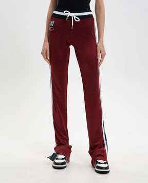 Off-White Красные спортивные штаны Serena с логотипом OWCJ007F25JER001