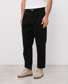 Brunello Cucinelli Черные джинсы с логотип патч M277PK2310