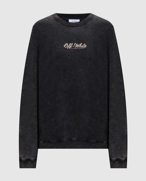 Off-White Сірий світшот Royal з логотипом 2BA055S26FLE005