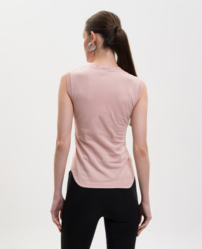 The Attico Рожевий топ з вишивкою логотипа 260WCN00003JJJ025AA