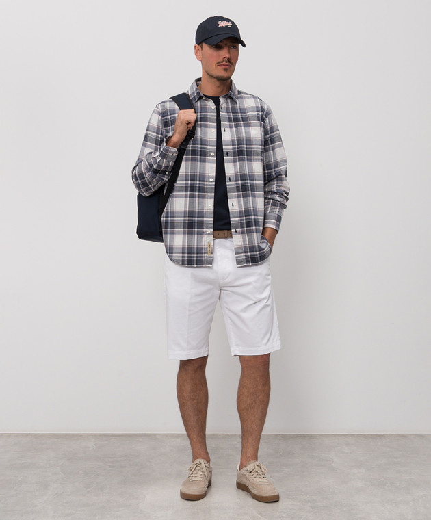 Cashmere&Whiskey Белые шорты из хлопка 0276109345 изображение 2