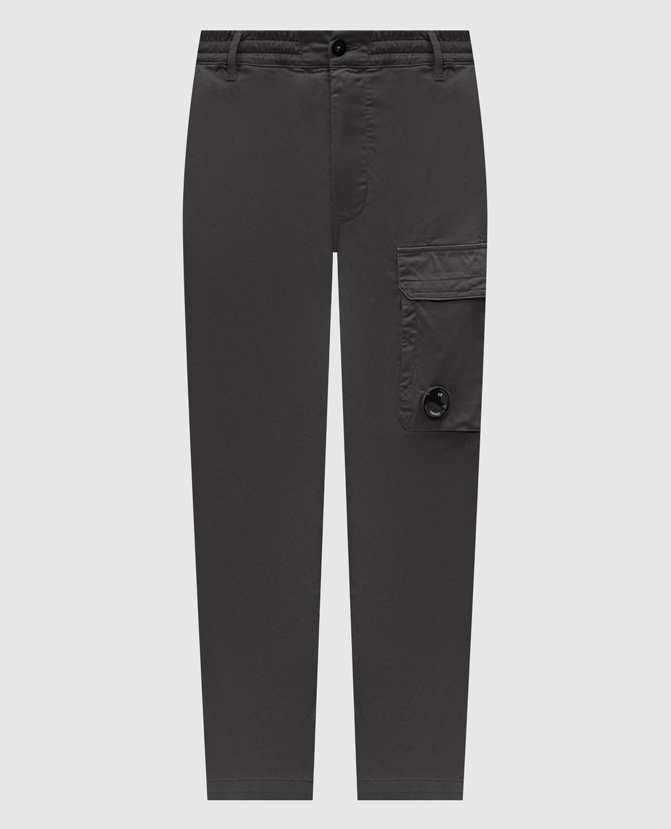 Серые брюки с патчем логотипа