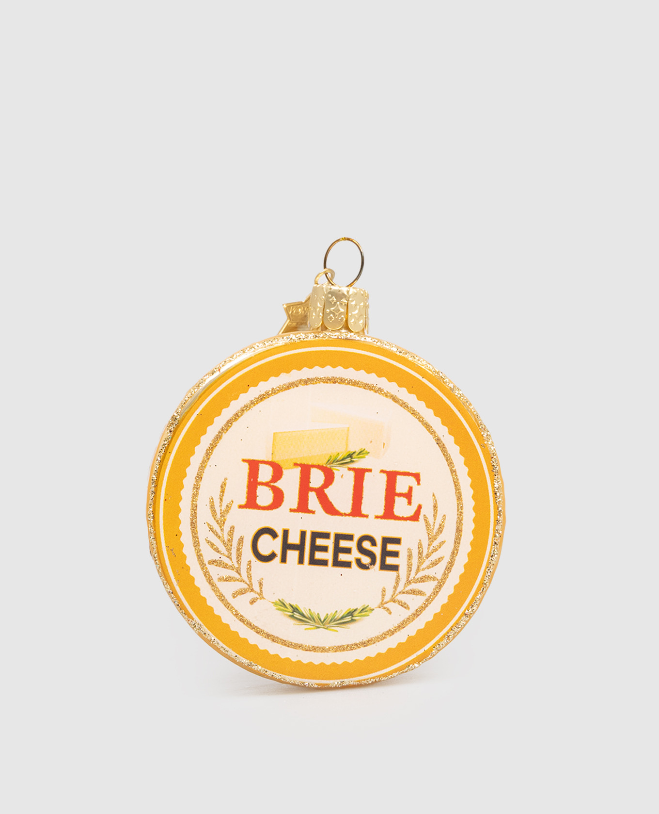 

Елочная игрушка Briе cheese, Золотистый, Елочные украшения