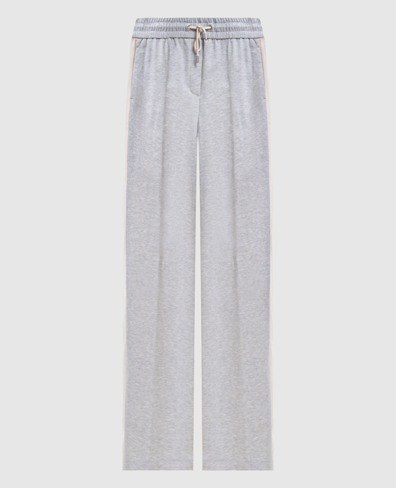 Серые меланжевые спортивные штаны