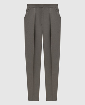 Balmain Штани кольору хакі GF0PN190CG65