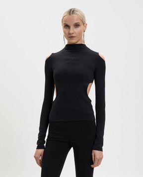 Off-White Черный топ Meteor 2AD27PS26JER001