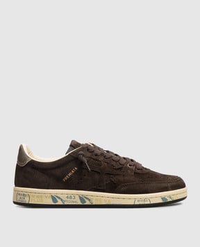 Premiata Коричневые замшевые кроссовки Bskt Clay BSKTCLAD8446
