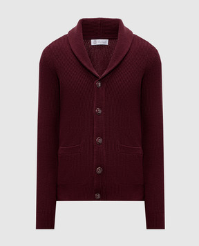 Brunello Cucinelli Бордовий кардиган MNI709706